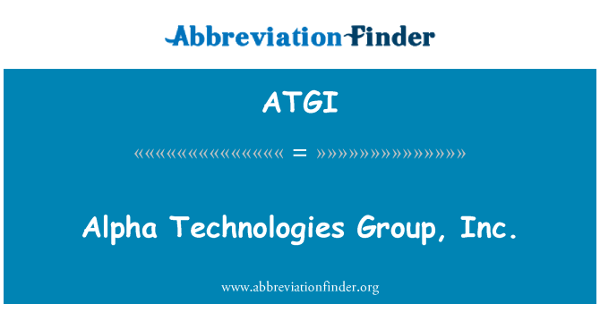 ATGI: אלפא טכנולוגיות Group, inc...
