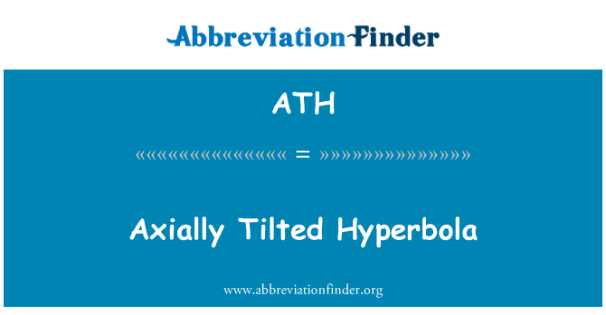 ATH: Hipérbola axialmente inclinado