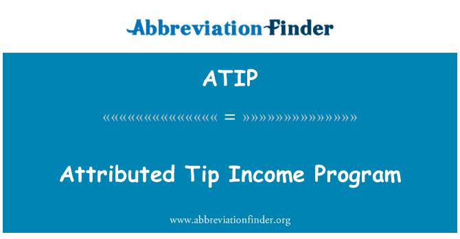 ATIP: Pripisujejo nasvet dohodek Program