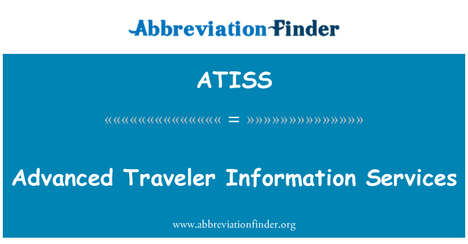 ATISS: Rozšířené cestovní informační služby