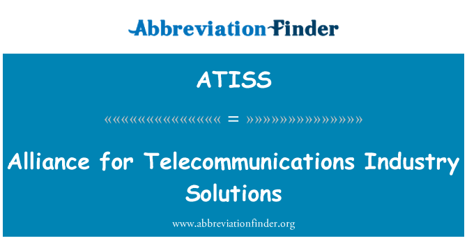ATISS: Aliance pro telekomunikační průmysl řešení