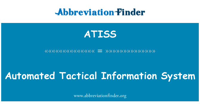 ATISS: Avtomatska taktični informacijski sistem