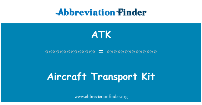 ATK: Letadlo dopravní Kit