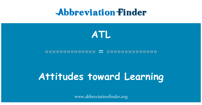 ATL: Odnos do učenja