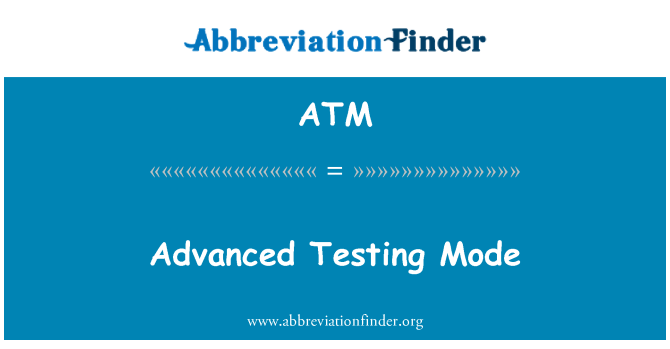 ATM: Prueba modo avanzado