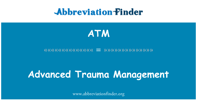 ATM: Avansert traumer Management