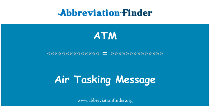 ATM: Mensagem de tarefa do ar