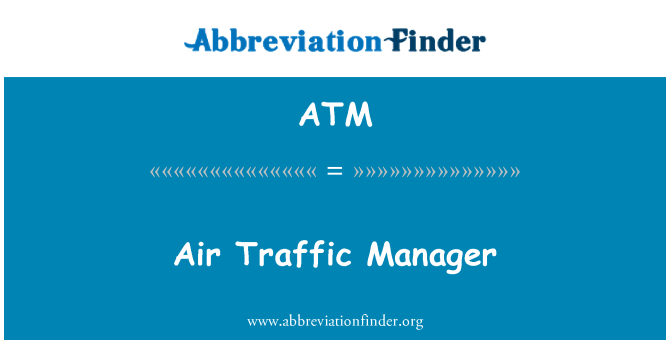 ATM: Manager de trafic aerian