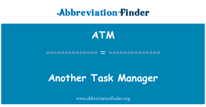 ATM: Maniġer tal-attività oħra