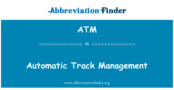 ATM: จัดการติดตามอัตโนมัติ