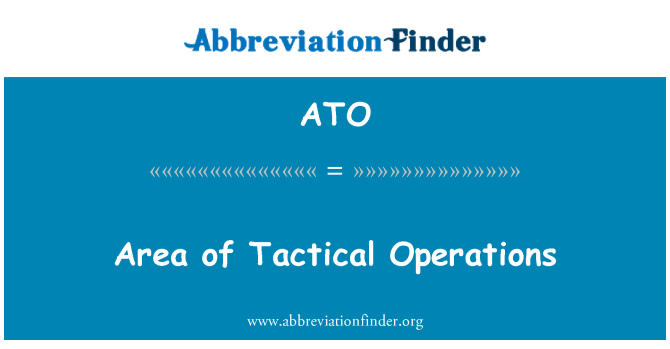 ATO: Bidang taktikal operasi
