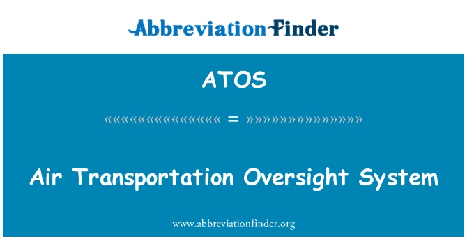 ATOS: Air Transportation järelevalve süsteemi