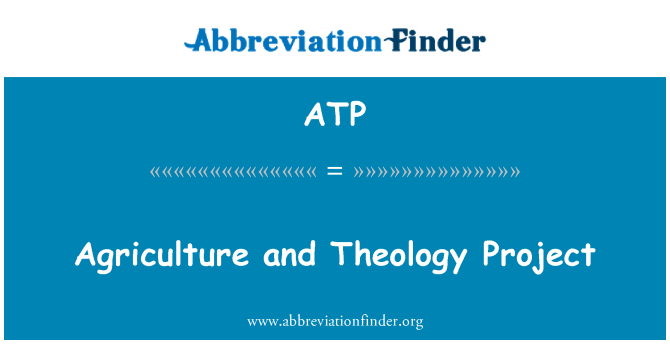 ATP: Proyecto teología y agricultura