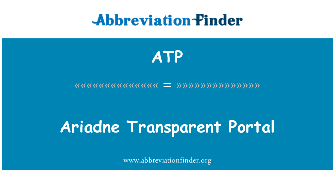 ATP: Ariadne şeffaf Portal