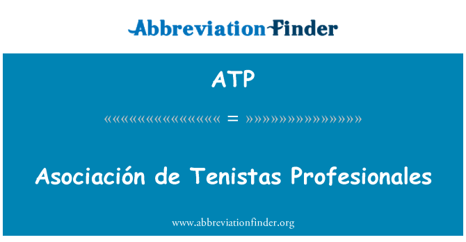 ATP: Profesionales שבסיסה דה Tenistas