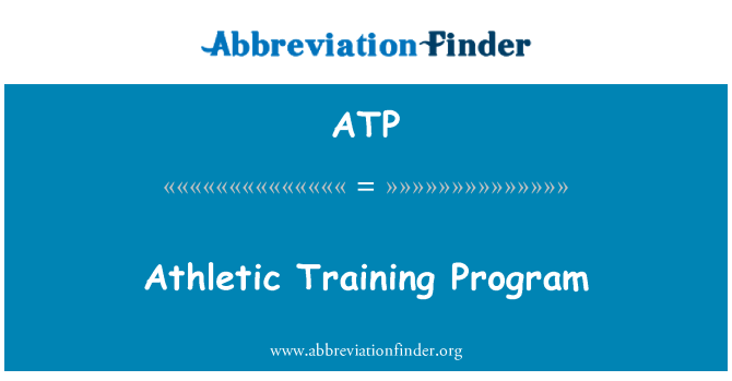 ATP: Programme d'entraînement sportif