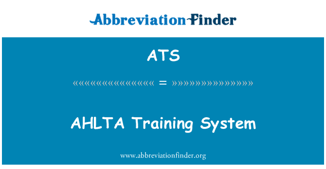 ATS: AHLTA Training System