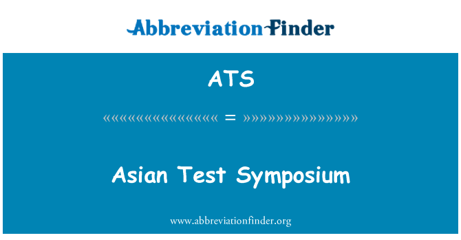 ATS: Ázsiai teszt szimpózium