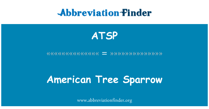 ATSP: Ameriken Sparrow pye