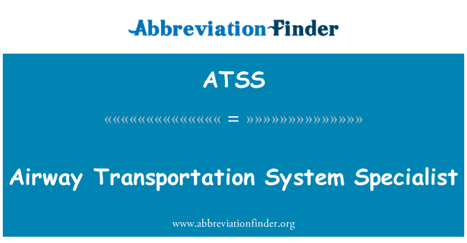 ATSS: Airway transport systeem Specialist