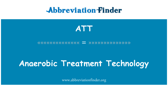 ATT: Anaerobní technologie