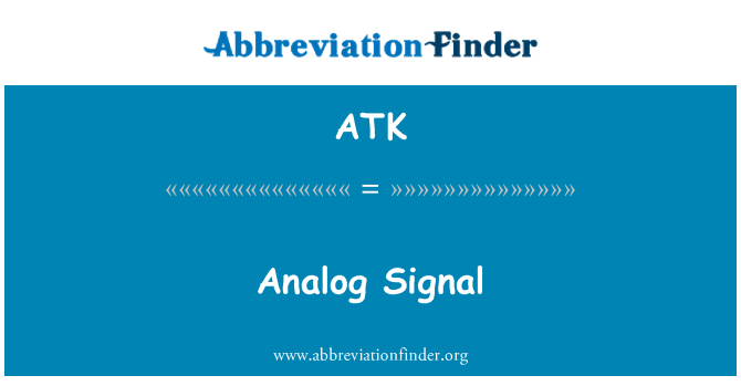 ATK: 模拟信号