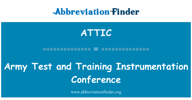 ATTIC: Lame tès Et Formation Instrumentation konferans