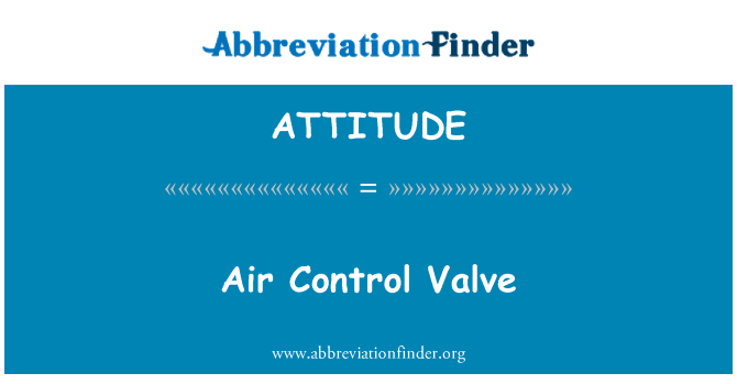 ATTITUDE: Valv ta ' kontroll ta ' arja