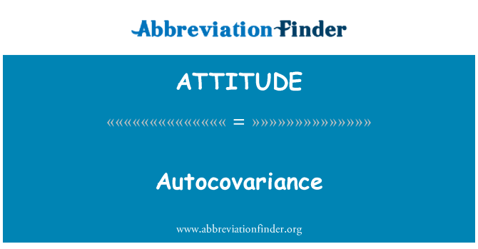 ATTITUDE: Autocovariance