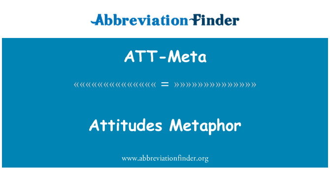 ATT-Meta: 態度的隱喻
