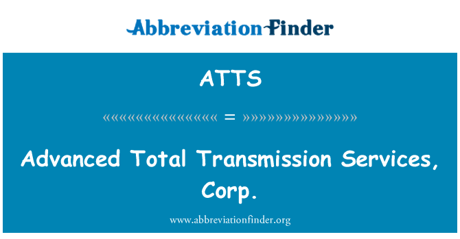 ATTS: کل ترسیل کی خدمات، ہوائی اعلی درجے کی