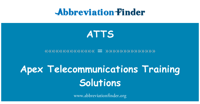ATTS: سپریم ٹیلی کمیونیکیشن کی تربیت حل