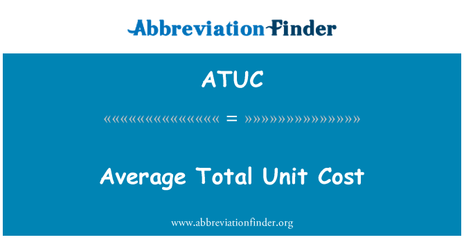 ATUC: Purata kos seunit jumlah