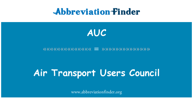 AUC: Air Transport gebruikers Council