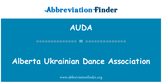 AUDA: Alberta ukrán tánc Egyesület