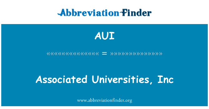 AUI: Související univerzit, Inc