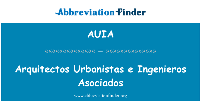 AUIA: Διαφήμισης Urbanistas ε Ingenieros Asociados