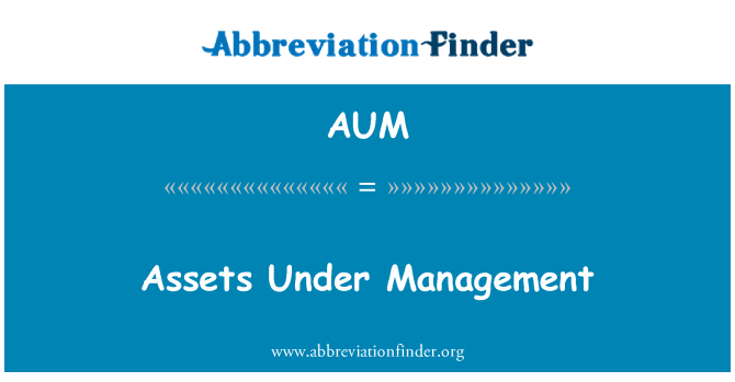 AUM: Sredstev v upravljanju