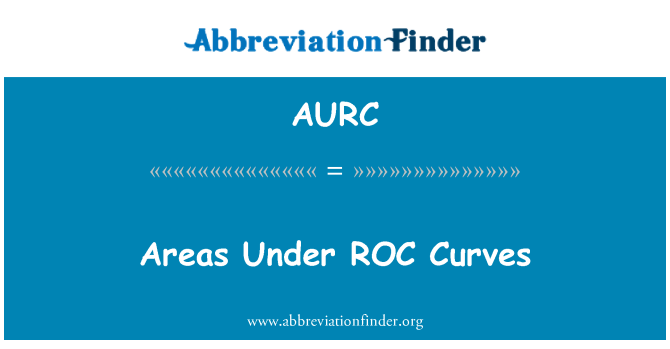 AURC: Superficies de courbes ROC