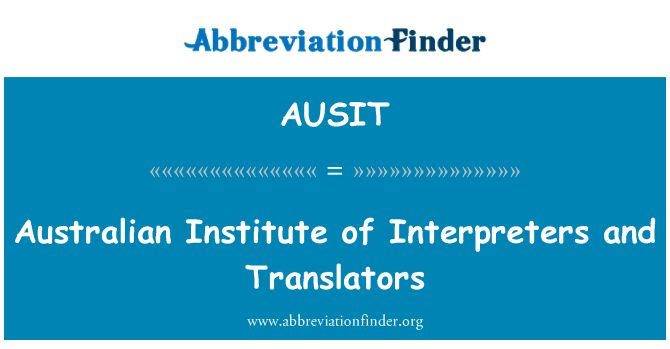 AUSIT: Enstiti Interprètes Ostralyen yo ak Traducteurs