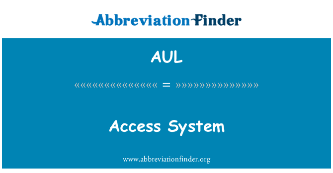 AUL: Akses sistem