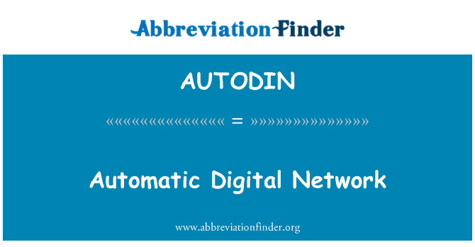 AUTODIN: 自動デジタル ネットワーク