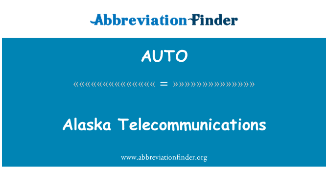 AUTO: Telekomunikazzjonijiet Alaska