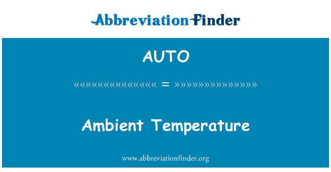 AUTO: Aplinkos temperatūra