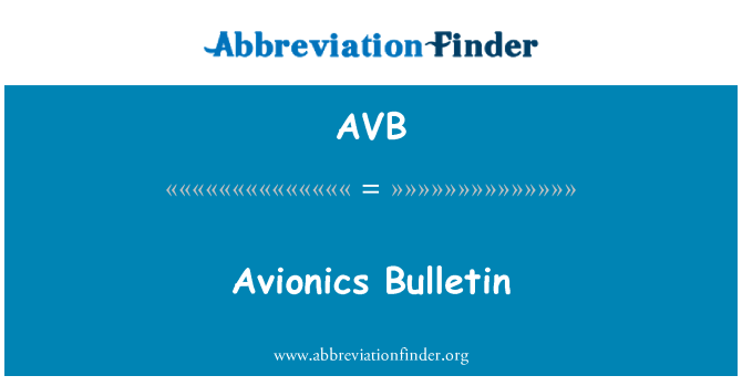 AVB: Avioonika bülletään