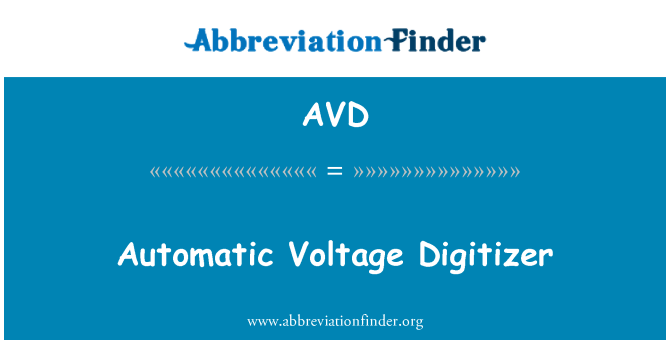 AVD: Automatisk spenning Digitizer