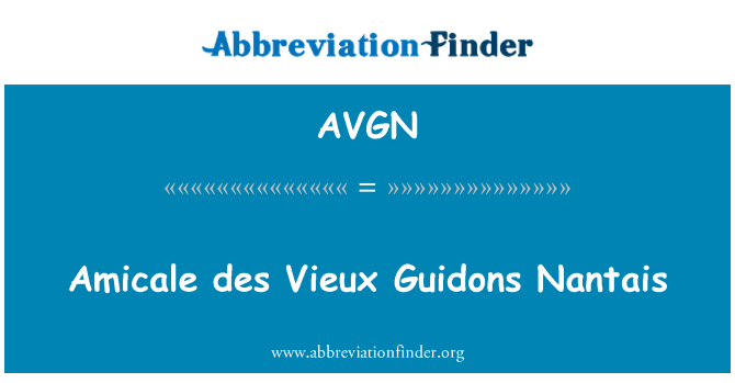 AVGN: Amicale des Vieux Guidons Nantais