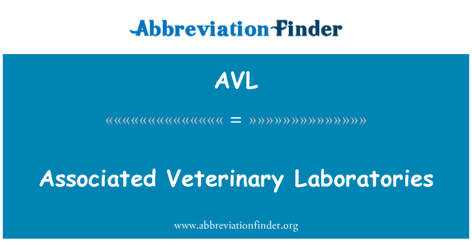 AVL: Associated Veterinary Laboratories