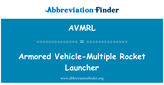 AVMRL: Obrnené vozidlo-viac raketomet