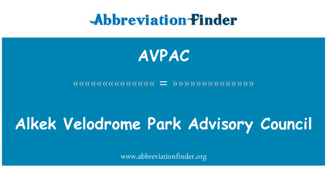 AVPAC: Alkek Velodrome Park Advisory Council